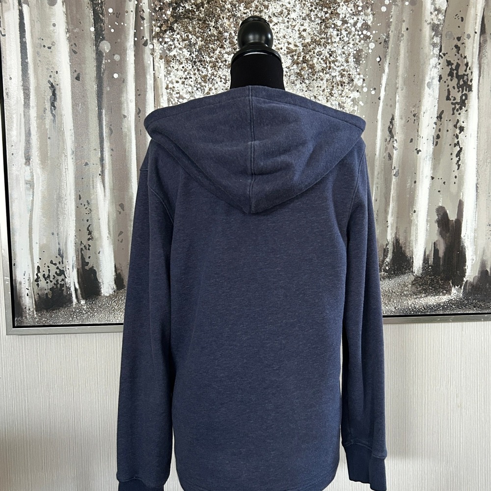 Roots Canada Gray 1/4 Zip Pullover Hooded Cotton Blend Sweater - XS - Picture 6 of 8